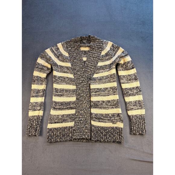 Eddie Bauer 3/4 Zip Textured Stripped Sweater Blu/Wht Womens S *New with Tags - Picture 1 of 7